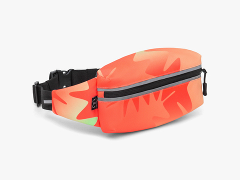 Поясная сумка для бега Enklepp Marathon Waist Bag zig zag gradient red
