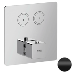 Remer AU99D2KBNO Смеситель термостатический для душа Remer Absolute AU99D2KBNO, черный матовый фото