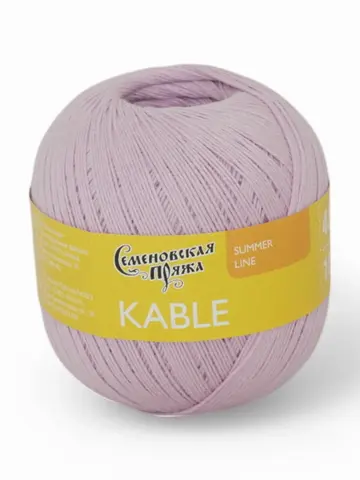 Пряжа Семеновская Kable (Кабле) 143207 розовая лаванда