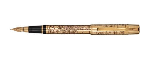 Ручка перьевая Aurora Leonardo da Vinci Gold GT, F (AU-939F)