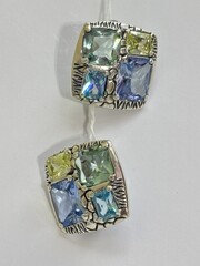 Квартет (серьги из серебра)