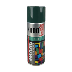 Краска аэрозольная алкидная Kudo KU-1007, 520 мл, RAL 6016, темно-зеленая, 22052