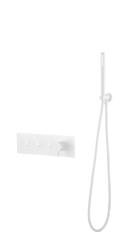 Boheme Fusion 130-SYS-MW Смеситель для душа с душевым набором, цвет: белый