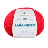 Пряжа Lana Gatto Baby soft 642 красный
