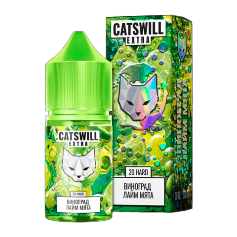 Жидкость CATSWILL EXTRA Salt 2% HARD 30 ml - Виноград Лайм Мята