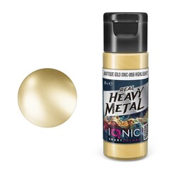 Краска Real Heavy Metal Antique Gold Highlight - IONIC Smart Colors, 20 мл