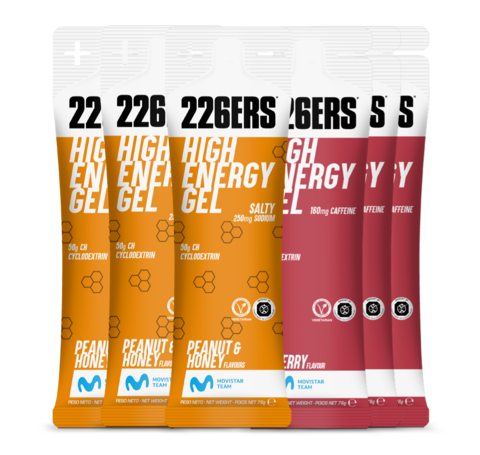 Набор высокоэнергетических гелей 226ERS High Energy 76 г вишня-арахис и мед