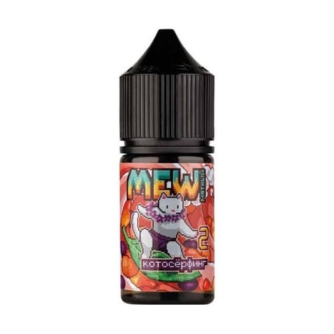 Жидкость MEW Salt 2% 30 ml - Котосерфинг (персик с манго маракуйей и мятой)