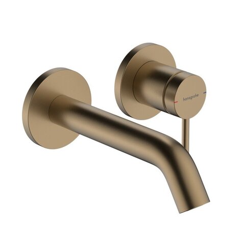 Hansgrohe Tecturis S 73350140 Смеситель для раковины, однорычажный, настенный, с изливом 16,5 см.