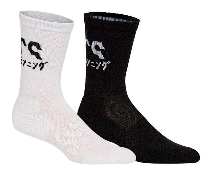 Asics 2ppk Katakana Sock носки беговые черные-белые (Распродажа)