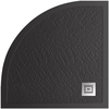 BelBagno TRAY-MR-UNO-R-90-550-35-NERO Поддон из искусственного мрамора, цвет: чёрный