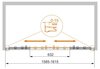 Cezares PRATICO-BF-2-200-P-CR Дверь душевая в нишу, цвет: хром