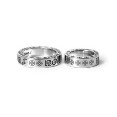 Кольцо FUCK YOU SPACER RING из серебра 925 пробы в стилистике CHROME HEARTS