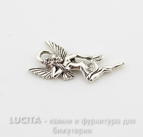 Подвеска Quest Beads "Фея воды" (цвет-античное серебро) 22х10 мм