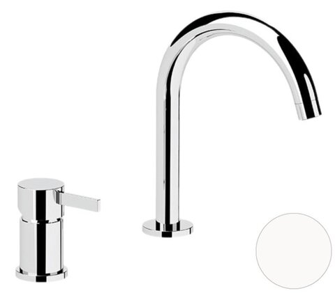 Remer Metrica MC57BO Смеситель для раковины, цвет: белый матовый
