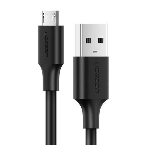 Кабель UGREEN US289 (60135) USB 2.0 A to Micro USB Cable Nickel Plating, 0,5м, черный