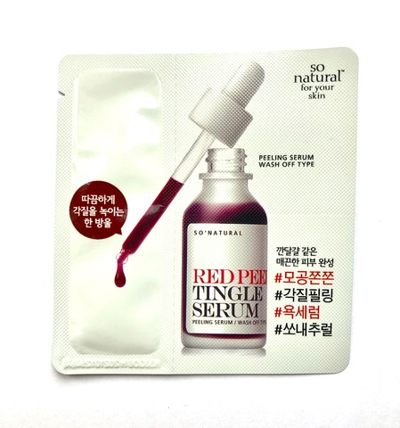 So Natural Red Peel Tingle Serum Sample 2ml