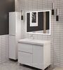 Aquanet 365909 Тумба с раковиной Nova Lite 2.0 100 L напольная цв. белый глянец (365909)