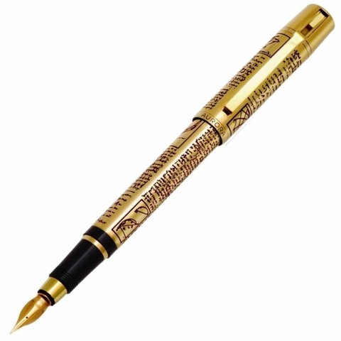 Ручка перьевая Aurora Leonardo da Vinci Gold GT, F (AU-939F)
