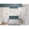 BelBagno UNO-1000-1C-SO-AO База под раковину подвесная с фрезерованными ручками по всей длине фасада с одним выкатн. ящ., Голубой Матовый, 1000х455x350