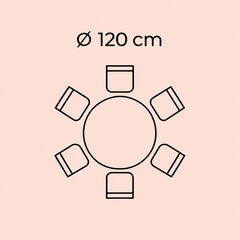 Стол Grande Possibilita Agate Ø120cm