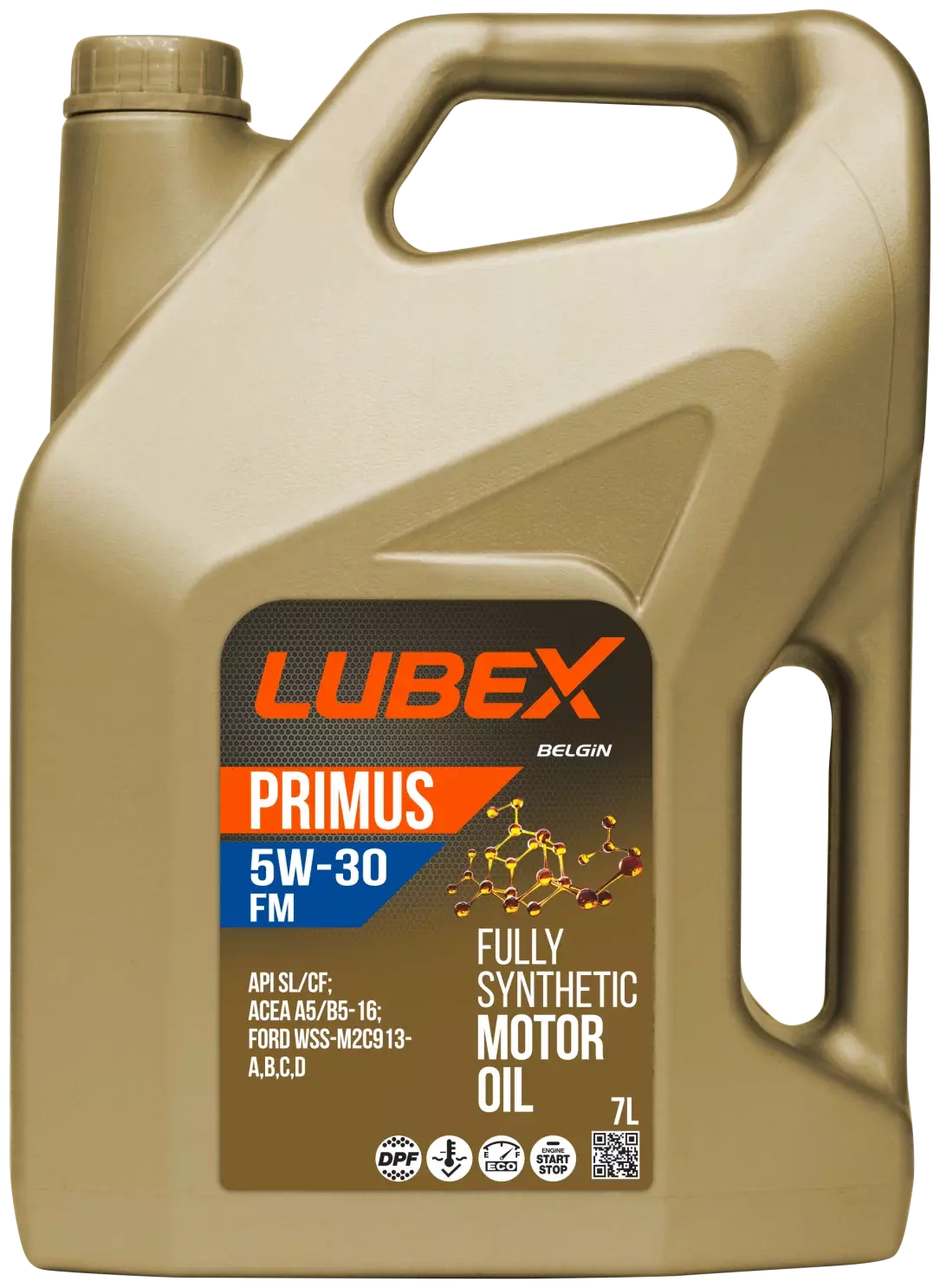 Моторное масло LUBEX PRIMUS FM 5W-30 синтетическое 7л