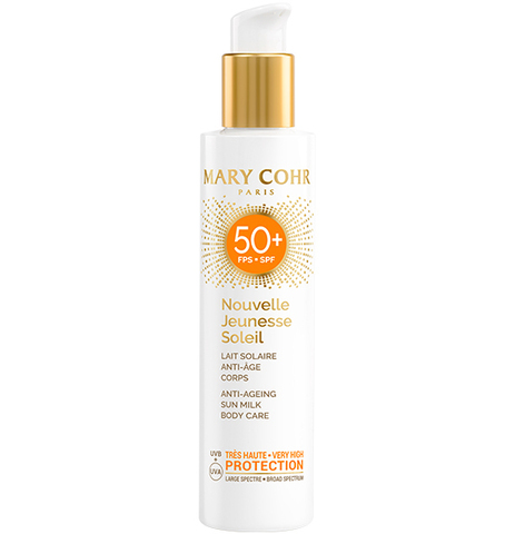 Молочко для тела SPF 50+ омолаживающее солнцезащитное Mary Cohr Nouvelle Jeunesse Soleil SPF 50+, 50 мл.