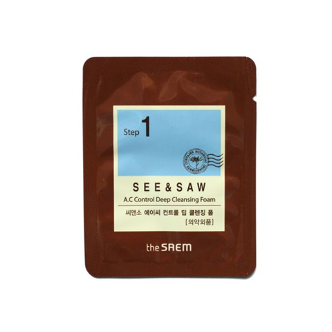 THE SAEM See & Saw A.C Control Deep Cleansing Foam Sample