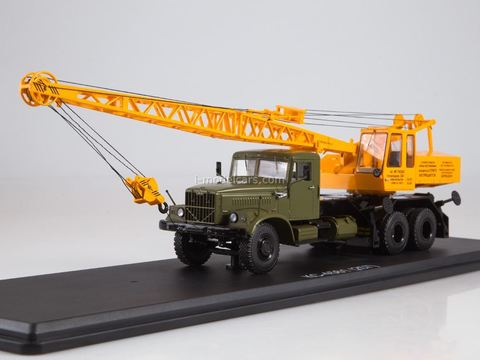 KRAZ-257 Truck crane KS-4561 khaki-yellow 1:43 Start Scale Models (SSM)