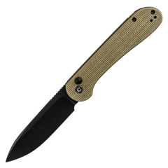 Фото Складной нож Civivi Knives Elementum Button Lock 8.8 см, сталь Sandvik 14C28N, рукоять Olive Micarta