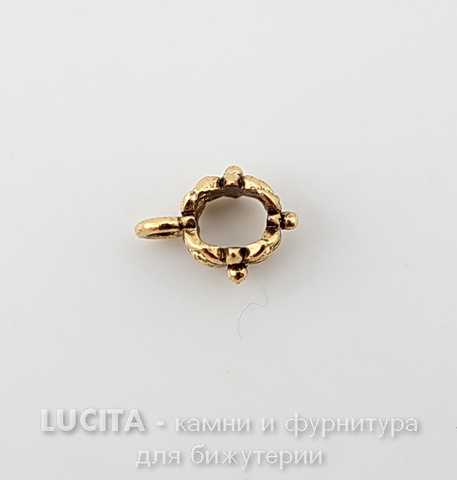 Бейл Quest Beads "Цветочный" (цвет-античное золото) 12х5 мм ()