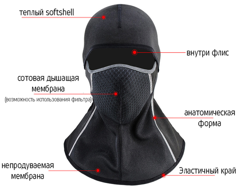 Картинка балаклава Skully Wear   - 2