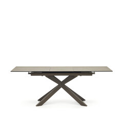 Atminda Раздвижной стол из керамики и стали с коричневой отделкой 160 (210) x 90 см