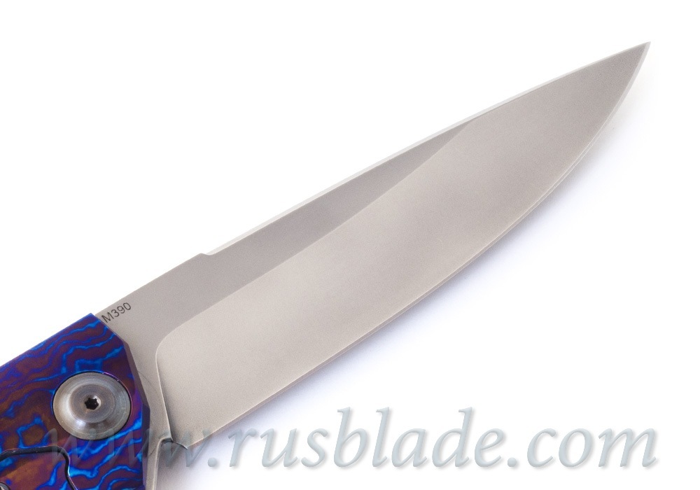 Cheburkov Hudson M390 Timascus Full Custom - фотография 