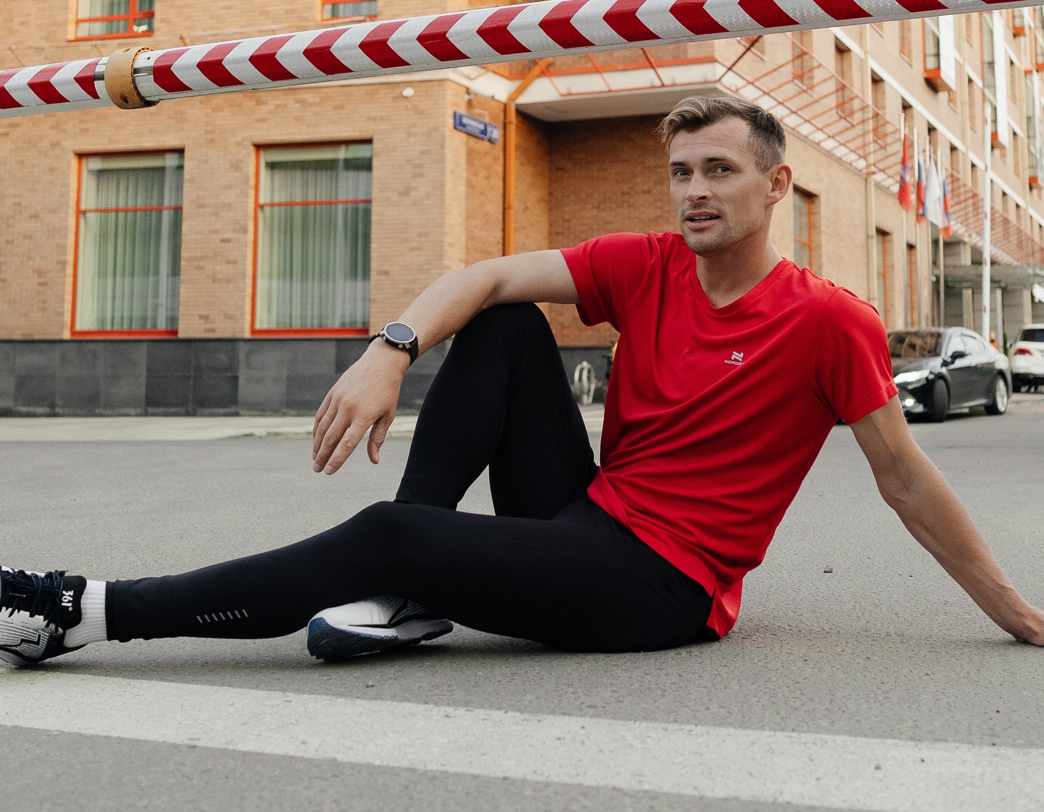 Мужской спортивный костюм Nordski Run red-black - 3