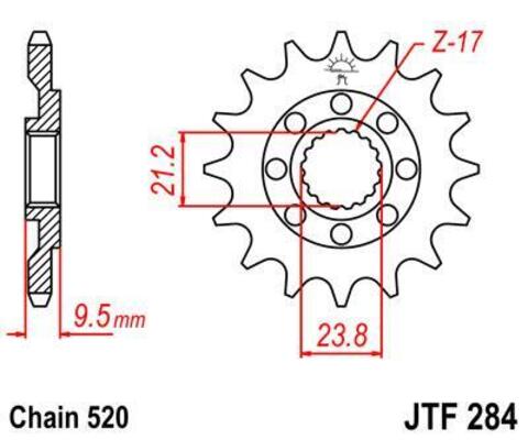 Звезда ведущая JTF284 13