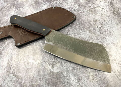 Кухонная тяпка-2, сталь N690, рукоять G10 (матовая рукоять)