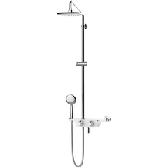 Lemark Tropic LM7008C Душевая система с термостатом Хром Белый фото