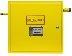 Шкафной газораспределительный пункт ГРПШ-ОХТА-RF-25-1-ЛП-С10 (желтый)