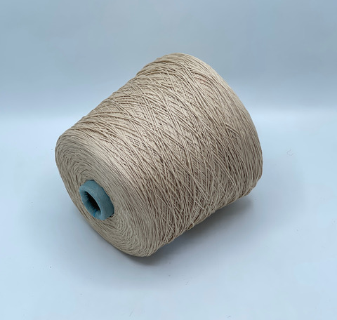 Бобинная пряжа, Tornado visco, 500м, 60% Хлопок, 40% Вискоза, Песочный, 39849