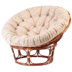 Кресло Папасан ( PAPASAN 23/01 W ) /с подушкой и ремешками/(Cognac (коньяк)