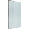 BelBagno UNO-L-1-TB-100-FL-GM Душевая перегородка универсальная с односторонним входом, стекло рифлёное, профиль Оружейная сталь, 1000x2000 мм