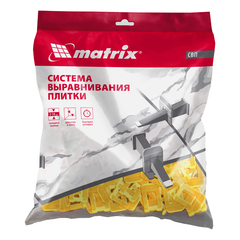 Зажим для системы выравнивания плитки СВП Ворота, 1 мм, 100 шт. Matrix