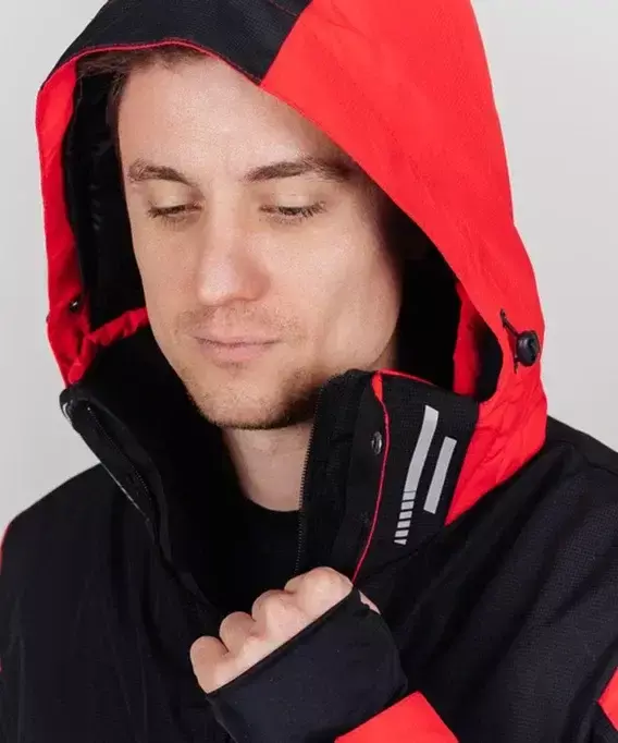 Nordski Extreme горнолыжная куртка мужская black-red - 4