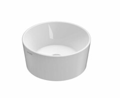 Globo Forty3 FO035BI Раковина, 350x350x160, тип установки-накладной (настольный), отверстия для смесителя-отсутствуют, без перелива, материал-керамика, вид грязеотталкивающего покрытия-CERASLIDE, BAT фото