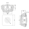 Gessi 32985#031 Внутренняя часть боковой встраиваемой форсунки
