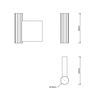 Decor Walther OF.LINE 0670190 Крючок, цвет: Mocca