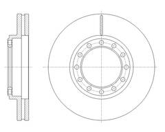 Диск тормозной вентилируемый G-brake  GR-21033