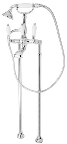 Cezares First FIRST-VDP-01-BI Напольный смеситель для ванны с ручным душем, цвет: хром