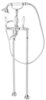 Cezares First FIRST-VDP-01-BI Напольный смеситель для ванны с ручным душем, цвет: хром
